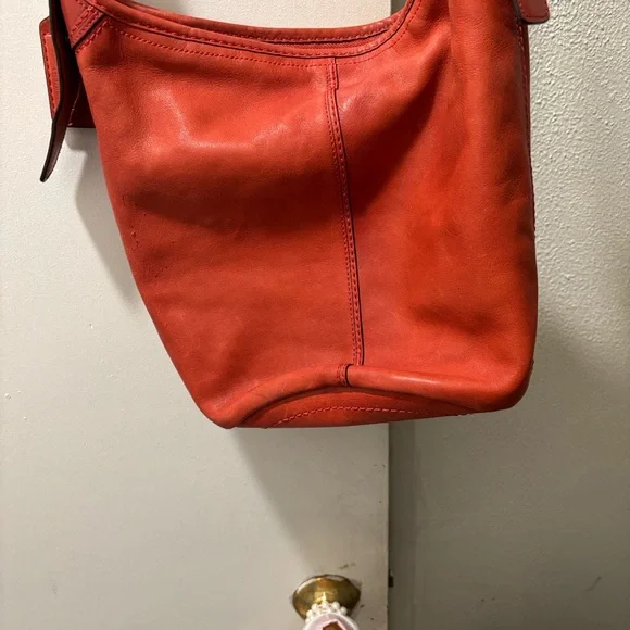 Coach 11422 dark Orange Leather Shoulder Bag - Picture 16 of 16